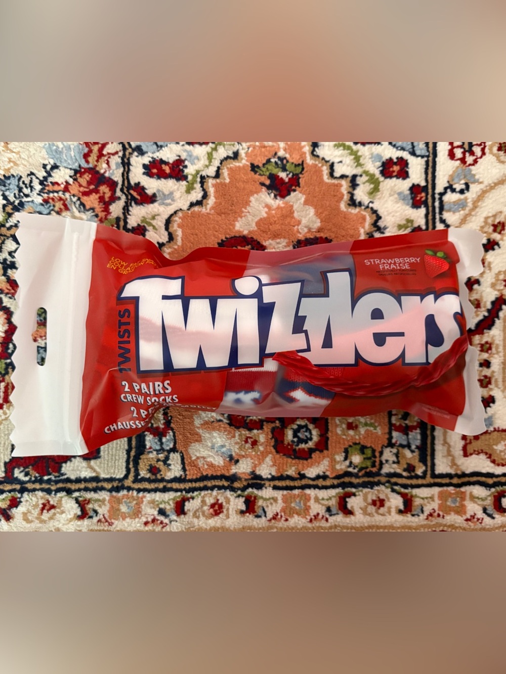 Twizzlers Red Snack-Inspired Crew Socks - Pack of 2